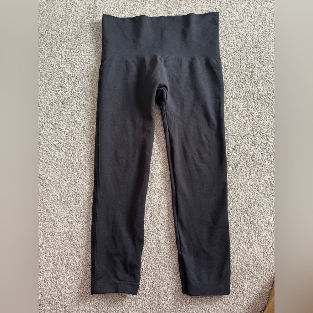 SPANX seamless black leggings size 2x